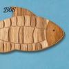Rustic Ocean Decor 3Pcs/Set Bathroom Fish Wall Decoration, Wooden Art Decoration Sculpture, Nautical Hanging Ornament for Beach Lake House Sea Theme