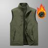 Male Autumn and Winter Middle-aged Outdoor Leisure Loose Large Size Vest Sports Multi-bag Vest