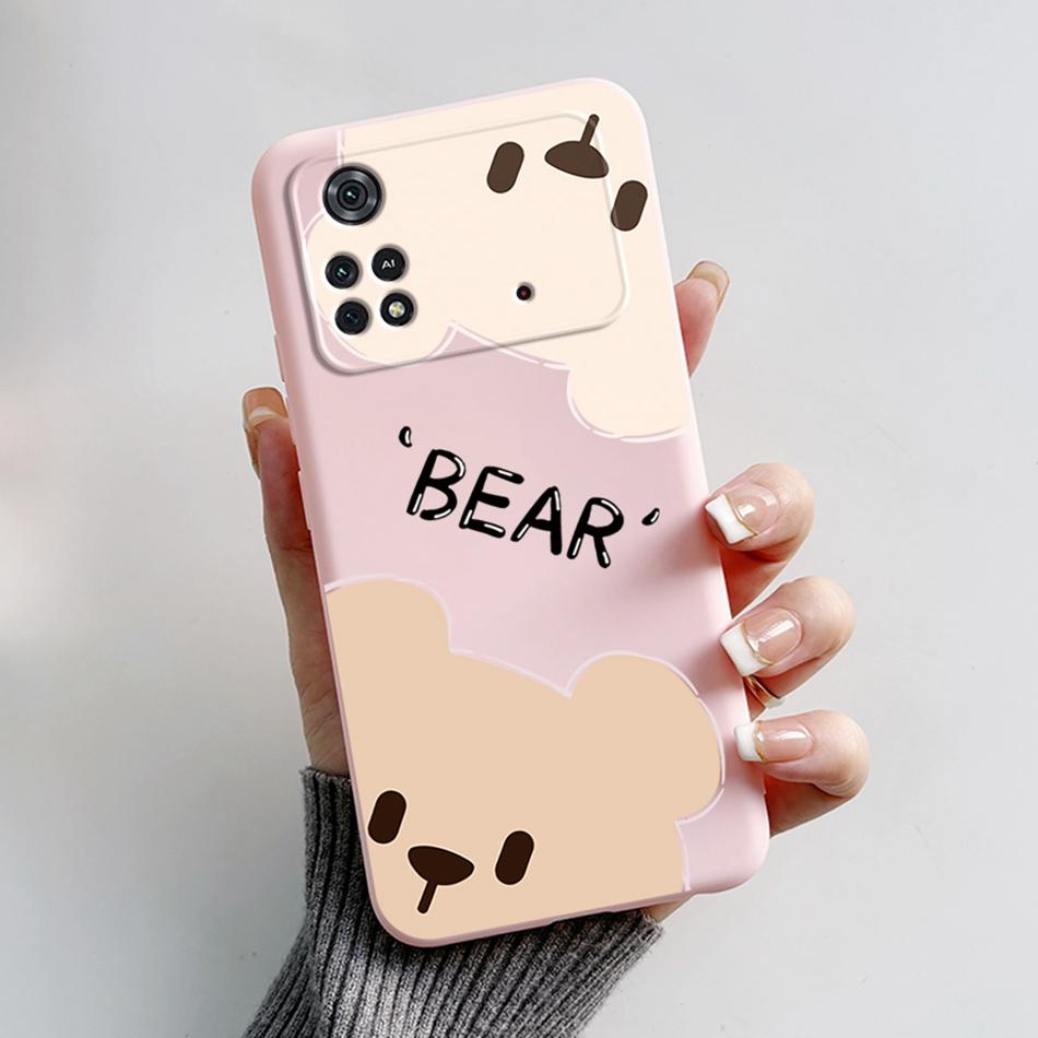 For Xiaomi Poco M4 Pro 4G Case Cute Cartoon Frog Cover Soft Silicone Phone Case For Xiaomi Poco M4 Pro PocoM4 5G Fundas Bumper