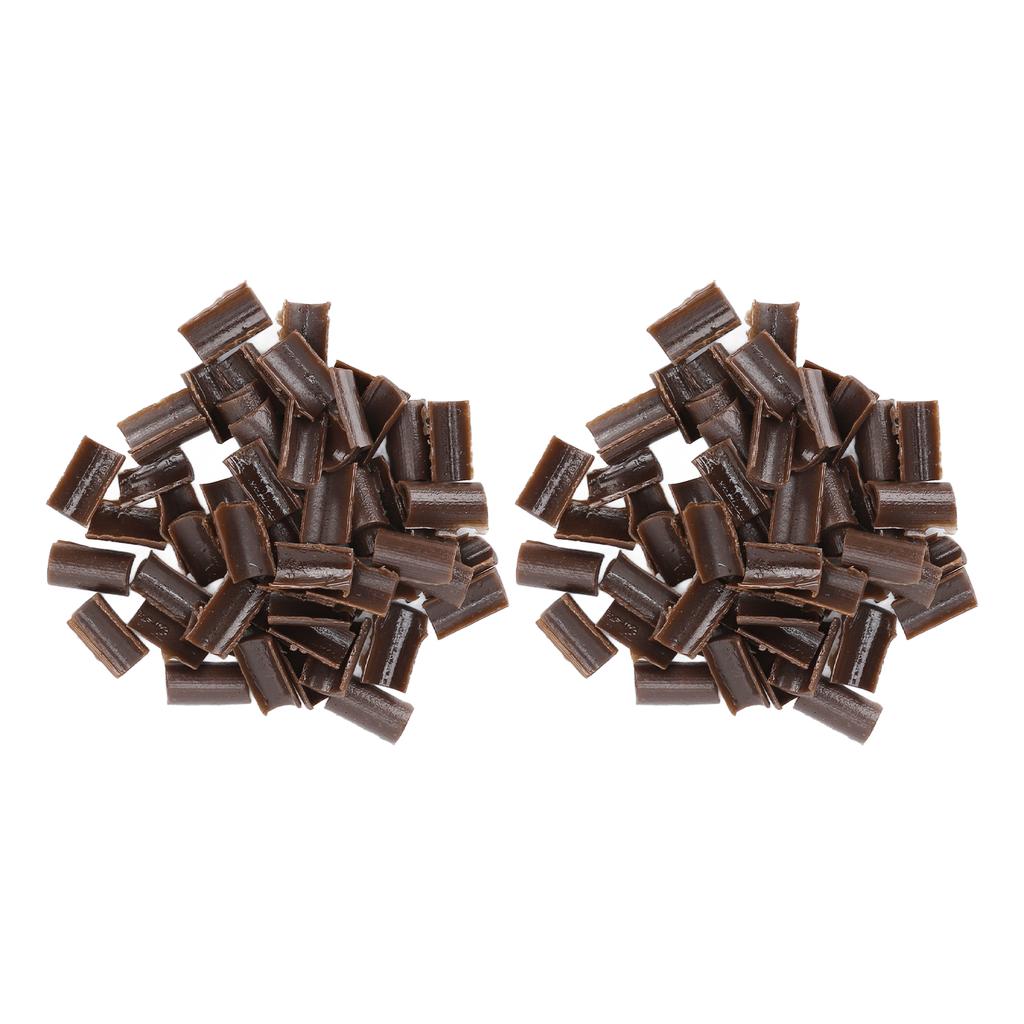 2 пакета Гранулы для наращивания волос U-tip Домашний салон Смола Парик Наращивание Термическое склеивание Гранула Бусина Коричневый