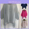 Модная женская футболка-кафтан большого размера с неровным подолом для универсального повседневного образа