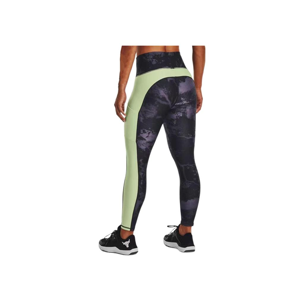 Under Armour Компрессионные леггинсы с камуфляжным принтом пэчворк Женские леггинсы Черный 1373603-001