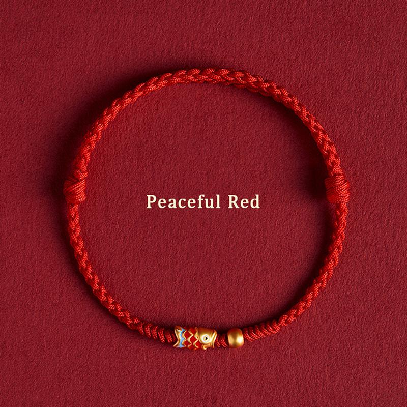 Ручной плетеный браслет с изображением рыбы кои, браслет ручной работы для женщин, лучших друзей, любителей, регулируемый размер, браслет, подарок