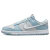Dunk Low Fleece Swoosh - Голубые мужские кроссовки Серые FB1871-011