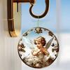 Angel Home Decoration, Transparent Round Listing Artwork, Holiday Garden Grille Party Pendant Gift, Pendant Interior Decoration Living Room Decoration