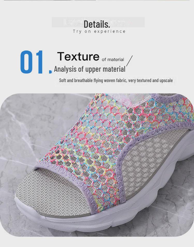 Женские летние повседневные нескользящие пляжные сандалии - молодежный тренд, мягкие, дышащие.