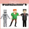 Minecraft Детский Прочный Полиэстер Костюм Алекса Косплей Игровой Сценический Костюм Для Хэллоуина Рождества Реквизит