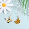 Insectoid Appearance Bee Earrings Zinc Zinc Alloy Ear Accessories Delicate Honeycomb Earrings  Daily Wear