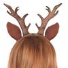 Повязка на голову с оленьими рогами, женские оленьи рога и уши, аксессуары для волос на Рождество, Хэллоуин, косплей, вечеринка, принадлежности