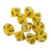 10 шт. Многогранные кубики D10 однотонные для ролевой игры TRPG, реквизит для вечеринки, подарок