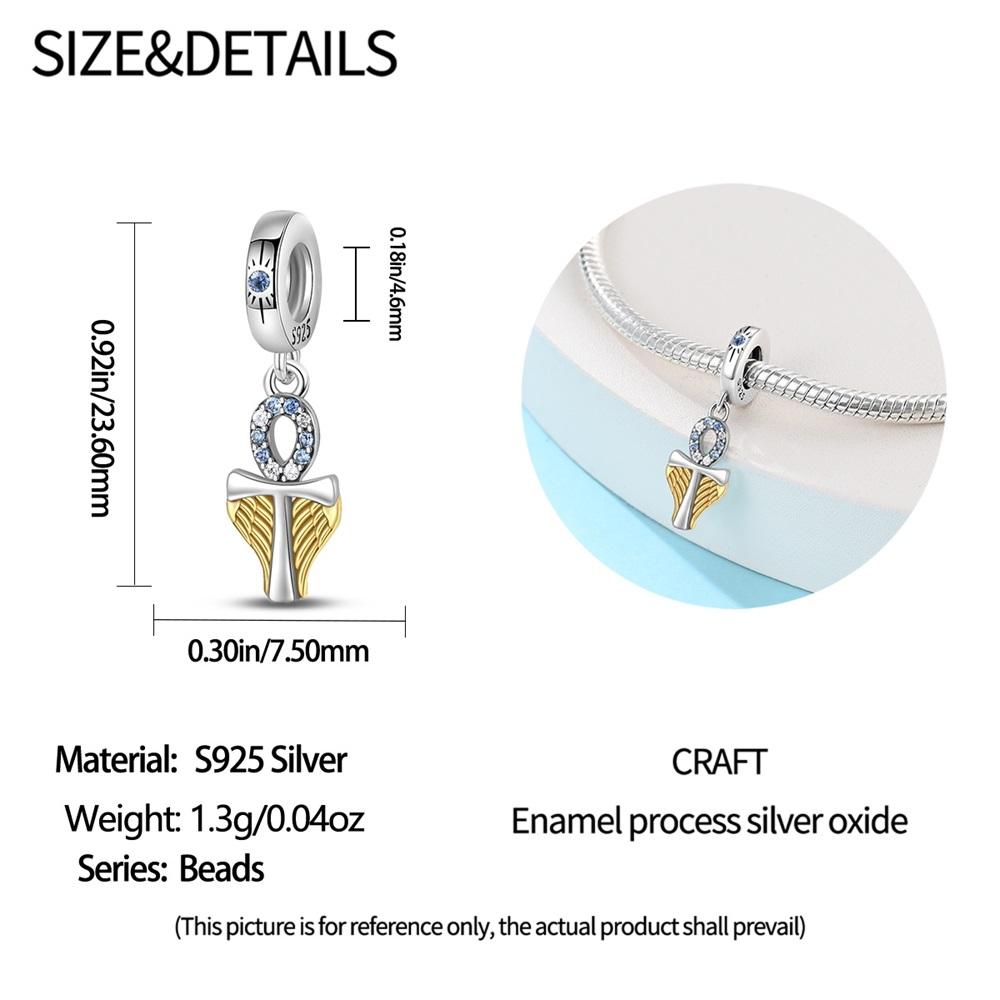 Медный египетский символ амулет кулон анкх глаз Гора шарм подходит для оригинального браслета с шармами женские DIY украшения подарок
