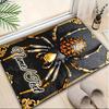 1PC Custom Name Golden Spider Emblem Theme Floor Mat Ideal for Living Room, Game Rooms, Office, Bedroom,Floor Mat Playful Design