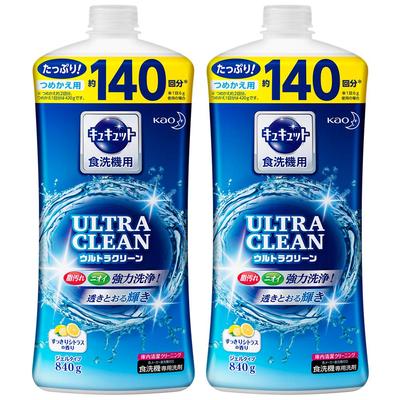 CuCute Ultra Clean Освежающий цитрус Запасной блок 840 г x 2 шт. [Оптовая покупка] Моющее средство, Аромат,