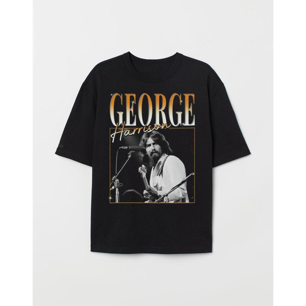 Rare george harrison poster Gift Family Men All Size TShirt Unisex T-Shirt