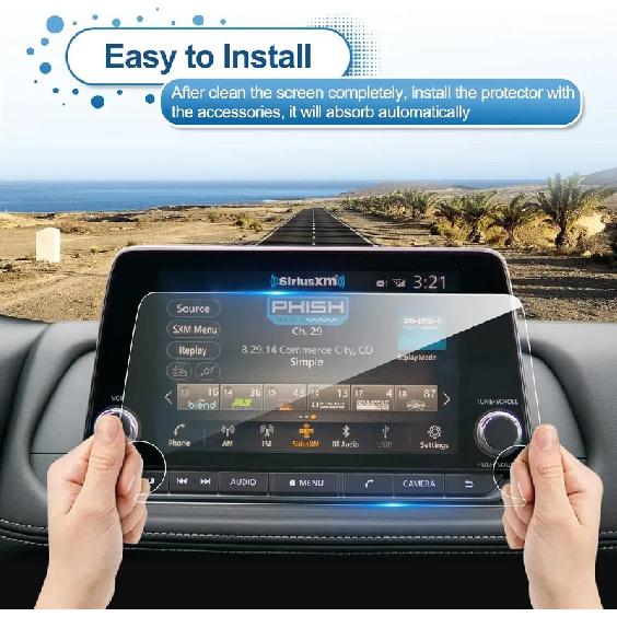8-дюймовое навигационное закаленное стекло LCD Защитная пленка для экрана GPS с сенсорным экраном для Nissan Rogue