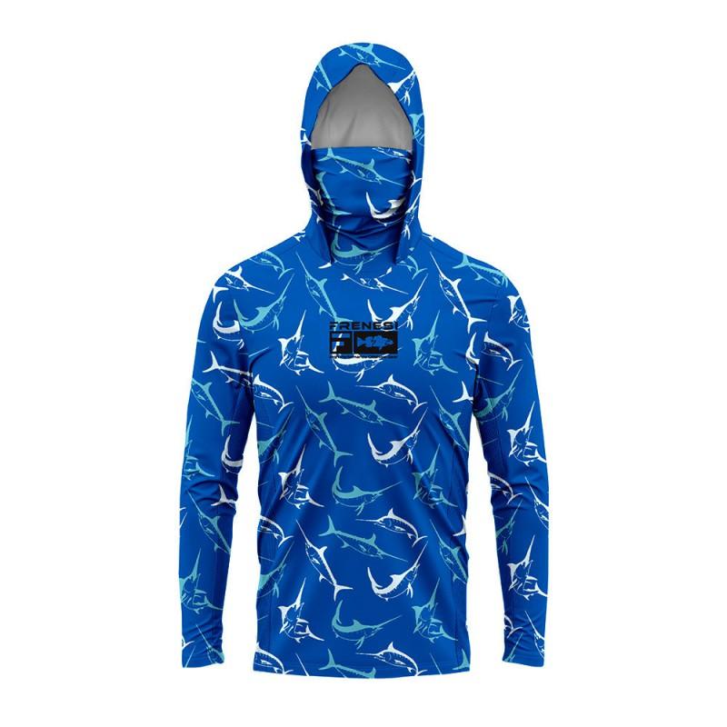 Mens Quick-Dry Fishing Hoodie With UPF Protection Loose Fit Milk Silk Outdoor Beach Angling Shirt