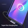6A 100W Data Cable Universal High Current Braided Wire Tangle-free Fast Charging Elbow Design USB Type-C Mobile Phone USB-C Charger Cable for Office