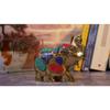 Maharaja Elephant Gemstone Brass Showpiece - 4 Inches Latest