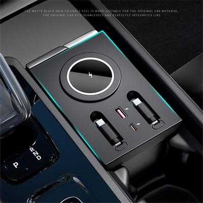 Магнитная адсорбция Беспроводная зарядка Док-станция расширения Для Volvo XC60 XC90 S90 V90 S60