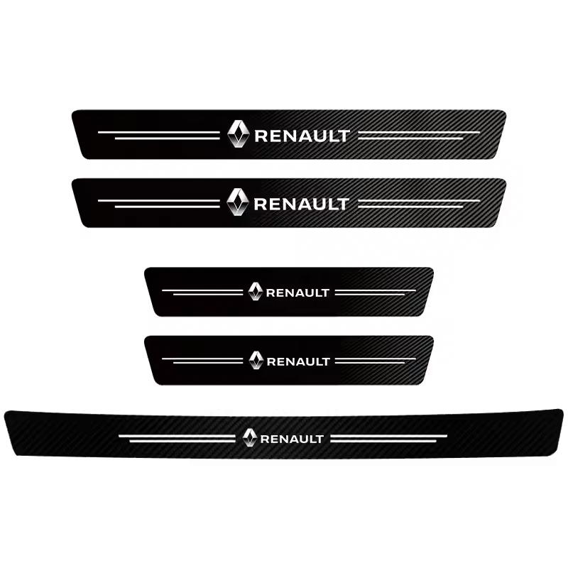 2026 Горячие Для Renault Колпаки на колеса Наклейки с логотипом автомобиля Наклейки-защита порога из углеродного волокна Для Renault Megane 2 3 4 Twingo Clio Tal