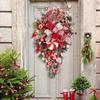 Christmas Wreath Candy Upside Down Tree Artificial Xmas Ornament Upside Down Artificial Christmas Tree for Front Door