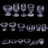 17Pcs/Set 1:12 Dollhouse Miniature Transparent Tableware Diy Pretend Play Toys