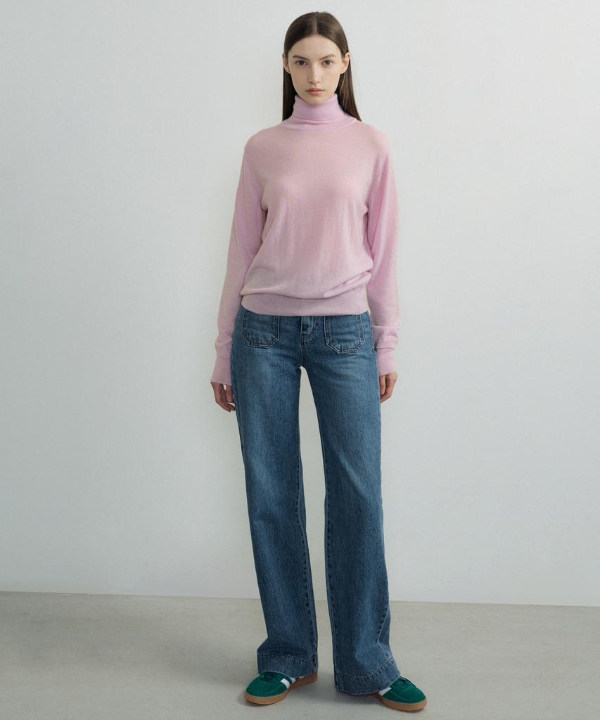 OCTETTE Marino Wool Polo Neck Knit_3Color