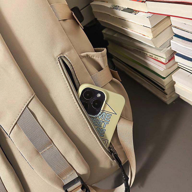 Студенческий школьный рюкзак для пары, однотонный рюкзак, легкий рюкзак большой вместимости