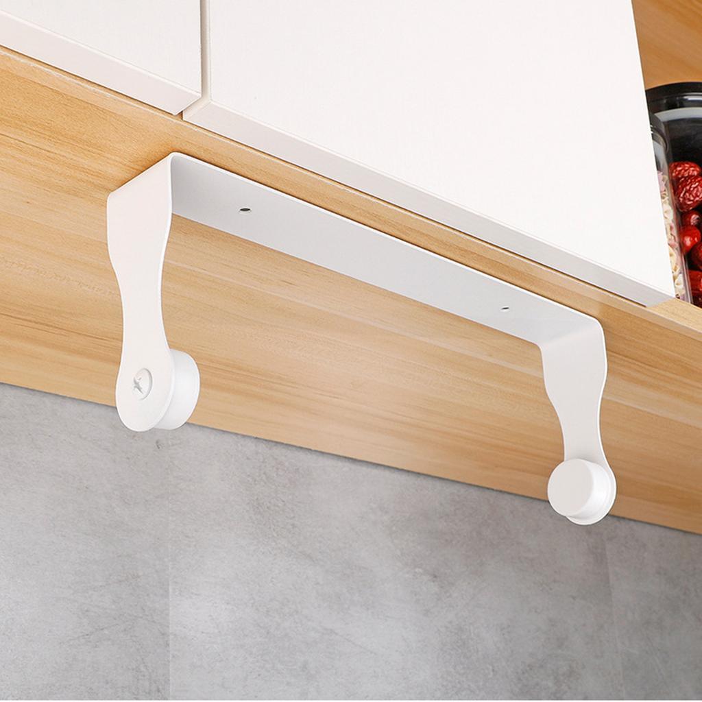 Stainless Steel Paper Towel Holder Self Adhesive Toilet Roll Paper Holders No Punching Kitchen Hook Wall Mount