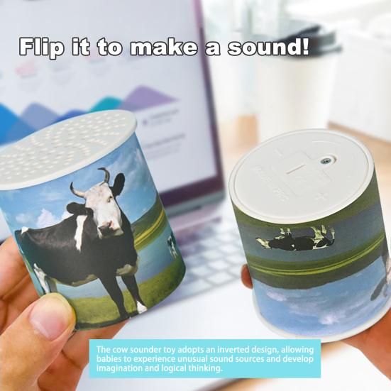 Звукогенератор коровы, игрушка, имитирующая шум животных, му-банка, перевернутый обучающий зонд для крупного рогатого скота, опора для розыгрыша