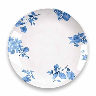 TarHong Cottage Blue Floral Обеденная меламиновая тарелка, идеально подходит для улицы и DN23986071, тарелка, 27 см, небьющаяся посуда, пластик, безопасная,