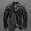 Leather Jacket, Top Layer Genuine Leather Jacket, Men's Suit, Large Size Spring and Autumn Jacket