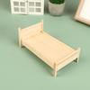 1Pcs Dollhouse Miniature Simulation Bed Model Diy Accessories Scene Furniture