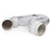 Dryer Vent Hose Air Duct Flexible Adjustable PVC Heavy Duty Air Duct Hose with 2 Screw Clamps for HVAC Ventilation