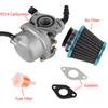 Для квадроцикла, питбайка объемом 50cc 70cc 80cc 90cc 110cc 125cc с воздушным фильтром 35 мм, карбюратором 19 мм PZ19, универсальным топливным фильтром, топливной системой 2