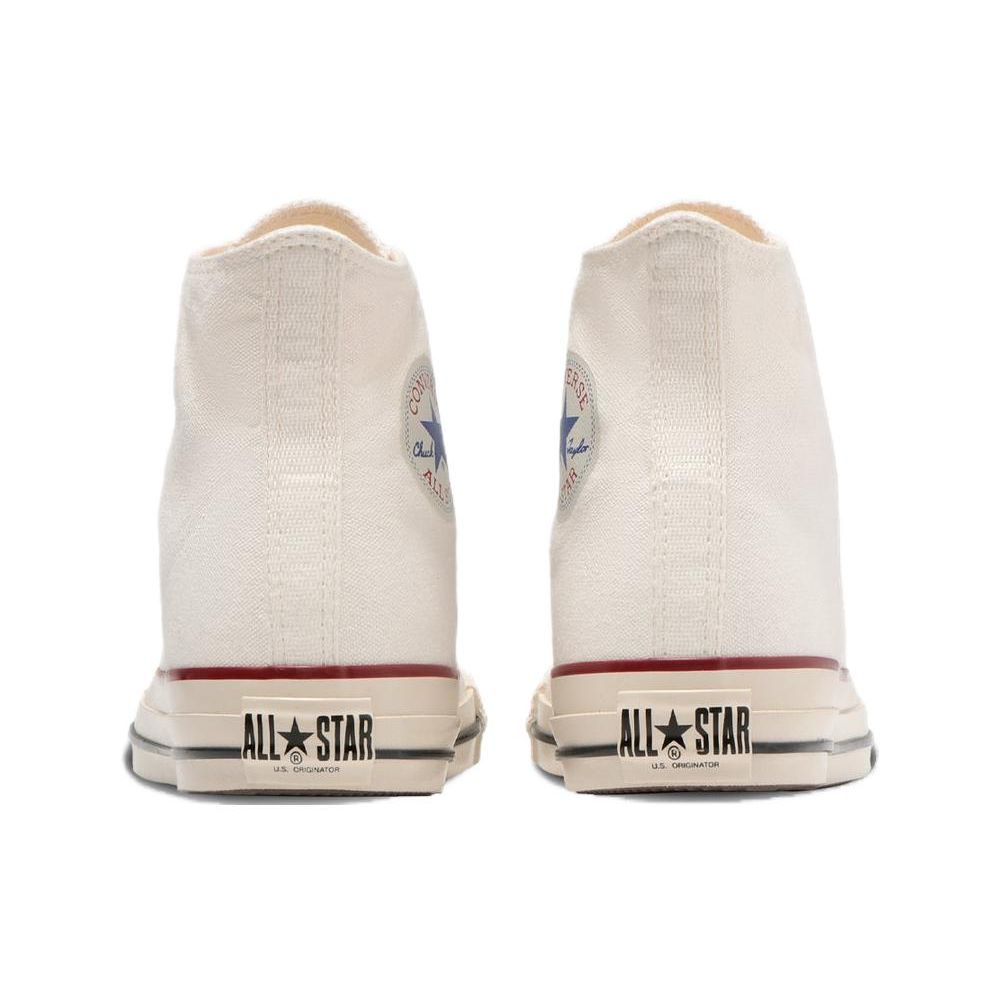 Converse All Star Us Hi Удобные Простые Высокие Кеды из Канваса Унисекс Белые 31308190