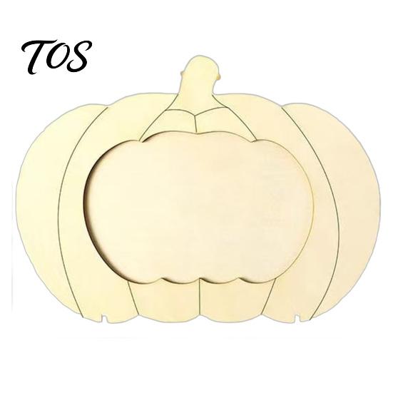 Wooden Craft for Kids Pumpkin Photo Frame, Halloween Thanksgiving DIY Paintable Kids, Blank Table Decoration Wood Picture Holder, Fall Harvest