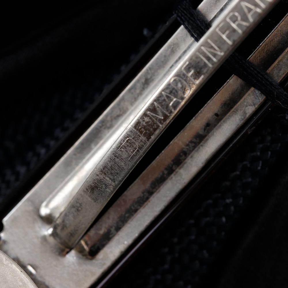 Chanel Camellia Ribbon Valletta Black Satin Ribbon Women Used