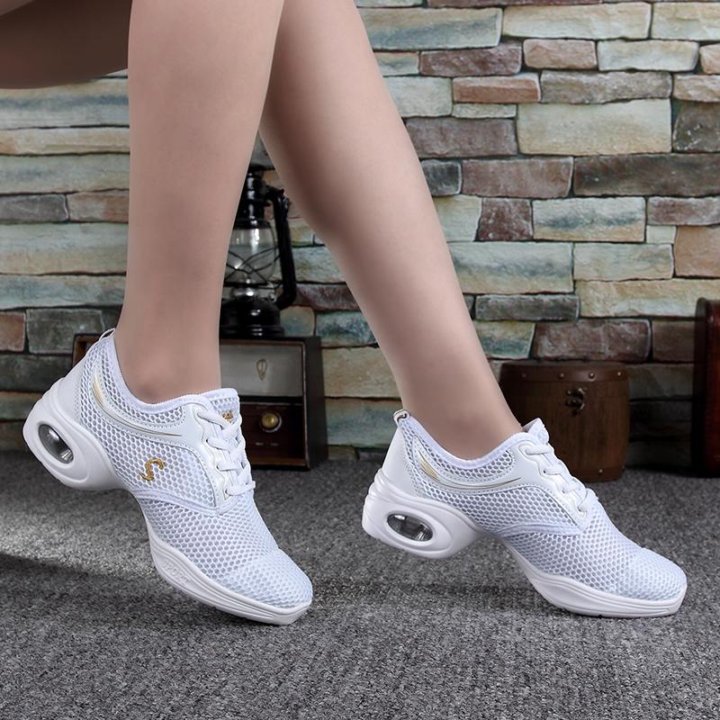 Женская обувь, обувь на воздушной подушке, танцевальная обувь, спортивная обувь, уличная обувь с дышащей сеткой, женские кроссовки