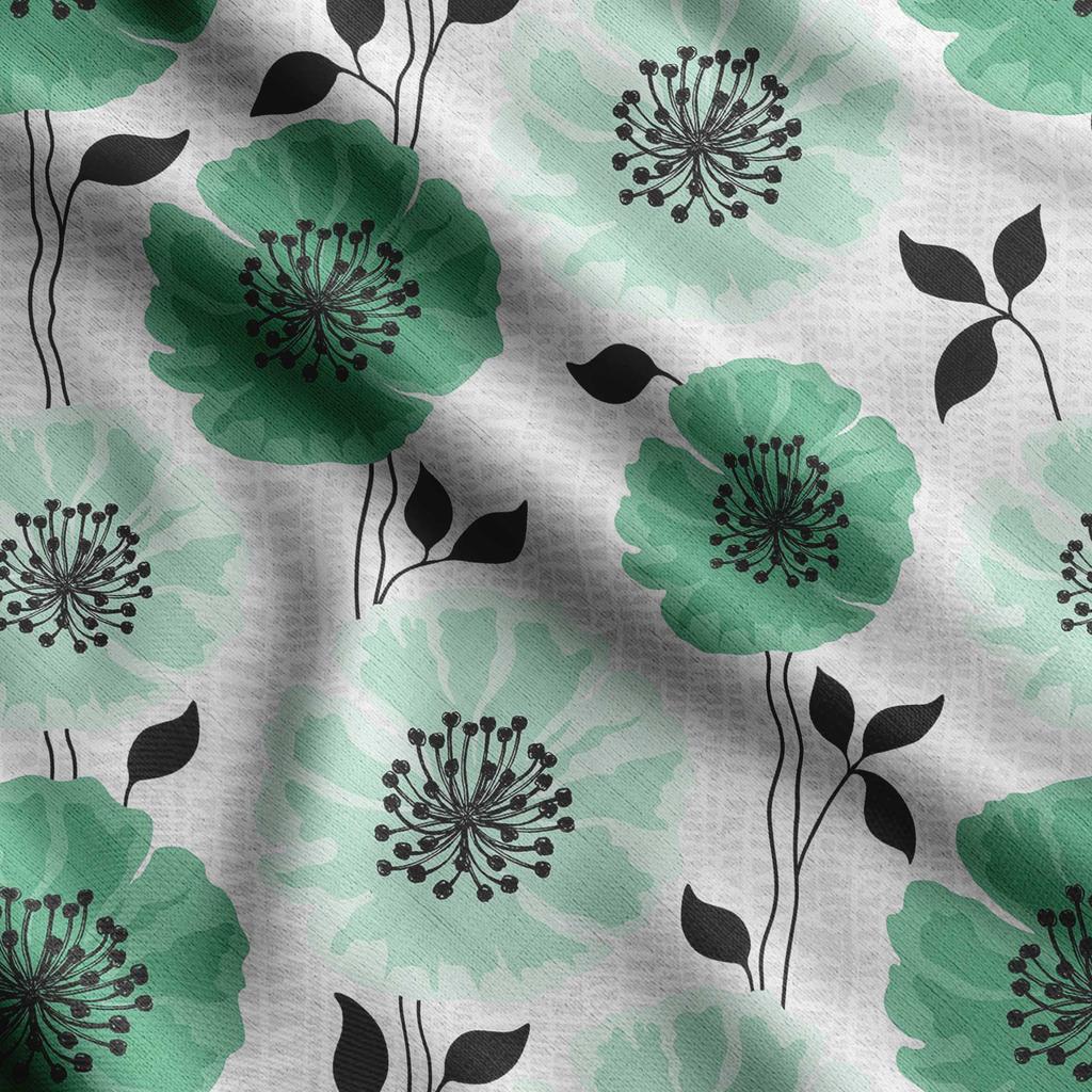 Soimoi Floral Print,  Cotton Cambric Quilting Fabric Sold by The Yard- 42 Inch Wide Medium Weight Cotton Fabric Sewing  Supplies