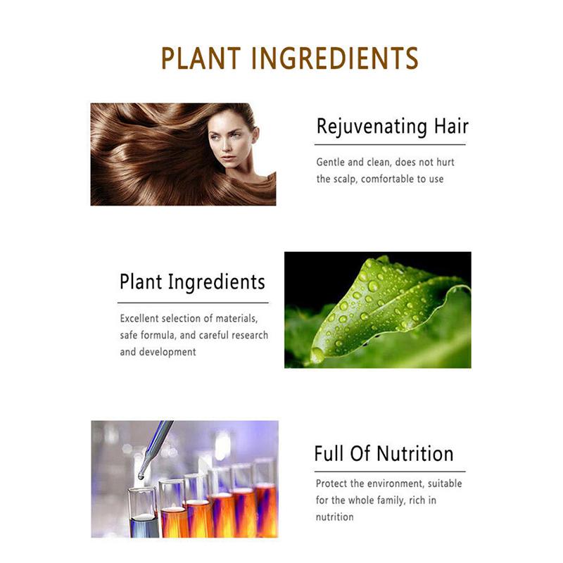 Шампунь для потемнения волос, 100% натуральный органический кондиционер, восстанавливающий уход