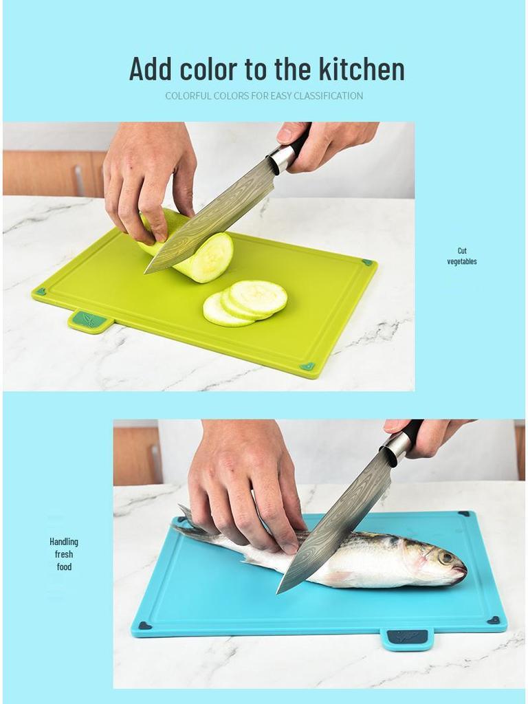 Многоцелевой набор разделочных досок из полипропилена - 4 штуки для кухни и нарезки мяса