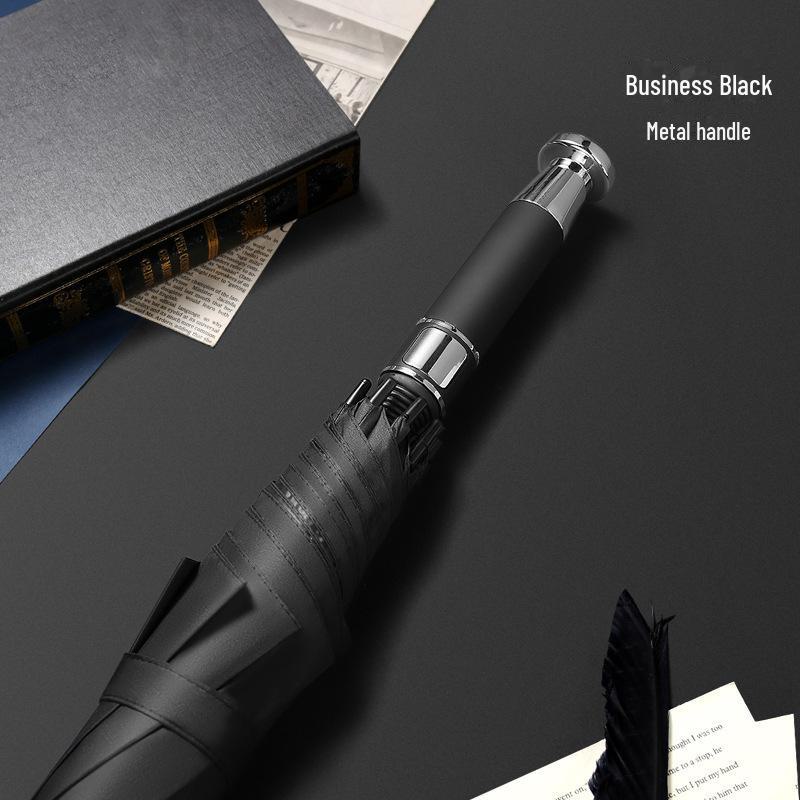 27-дюймовый автоматический зонт для гольфа с логотипом, длинной ручкой, идеально подходит для деловых или рекламных подарков