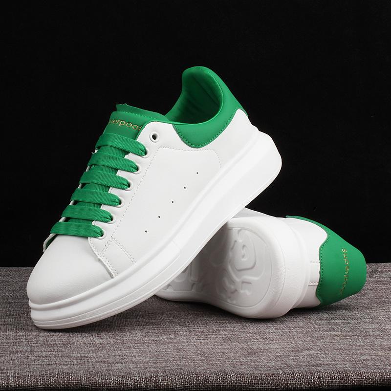 White Shoes for Men Thick Soles for Men Skateboard Shoes for Lovers Casual Sports Shoes for Men Light Travel Shoes