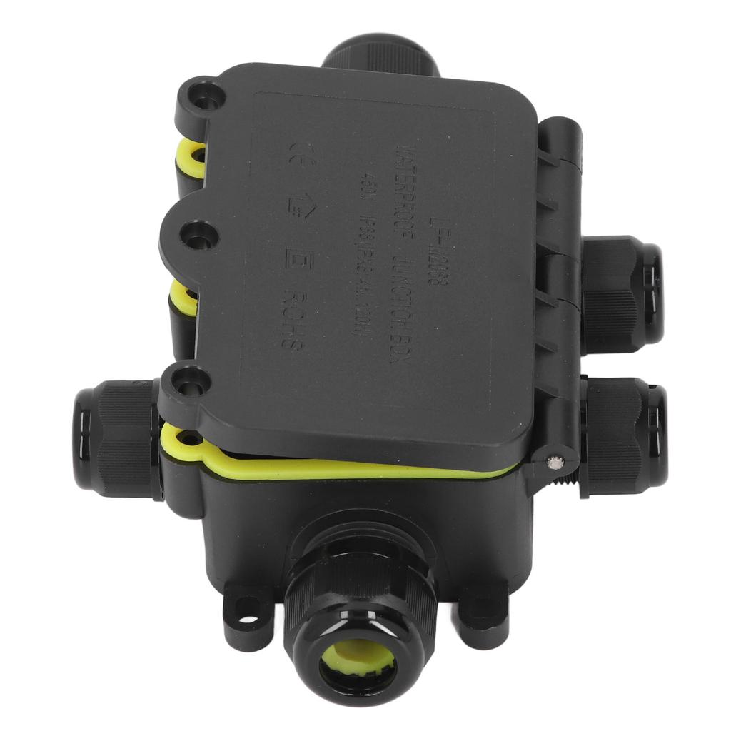 5 Way Junction Box Plastic Casing IP68 Water Resistant External Junction Box for Outdoor and
