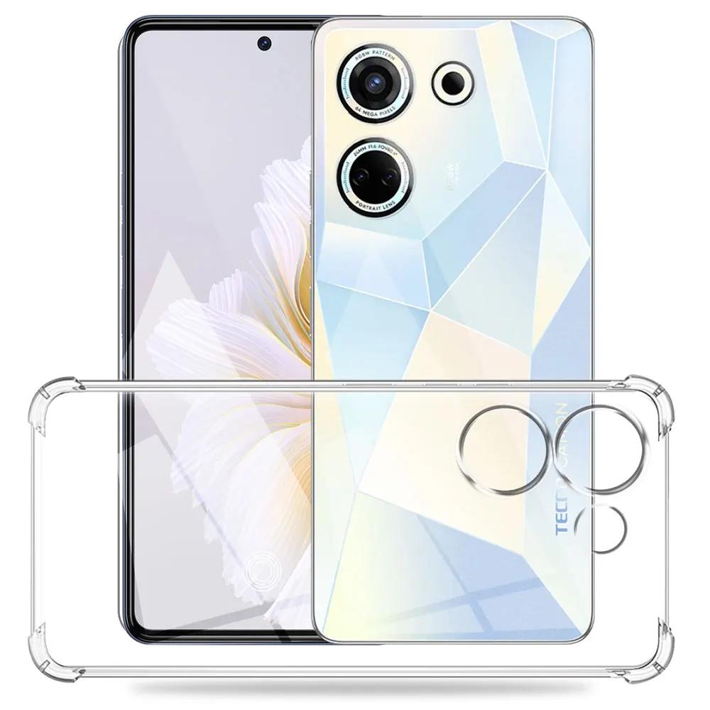 Для Tecno Camon 20 Pro Чехол Силиконовый Мягкий Прозрачный Ударопрочный Чехол Для Tecno Camon 19 18 Чехол Tecno Camon 19 Pro 19 Neo 18P Coque