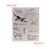 Christmas Cat Silicone Clear Stamps for Card Making Scrapbooking Embossing DIY Craft Album Rubber Seal Stamps Decoration