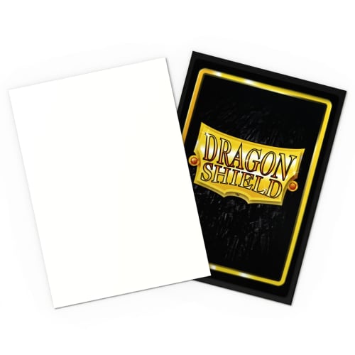 Dragon Shield Matte Dual Sleeves, Standard Size, Snow, 100 Sleeves, AT-15005