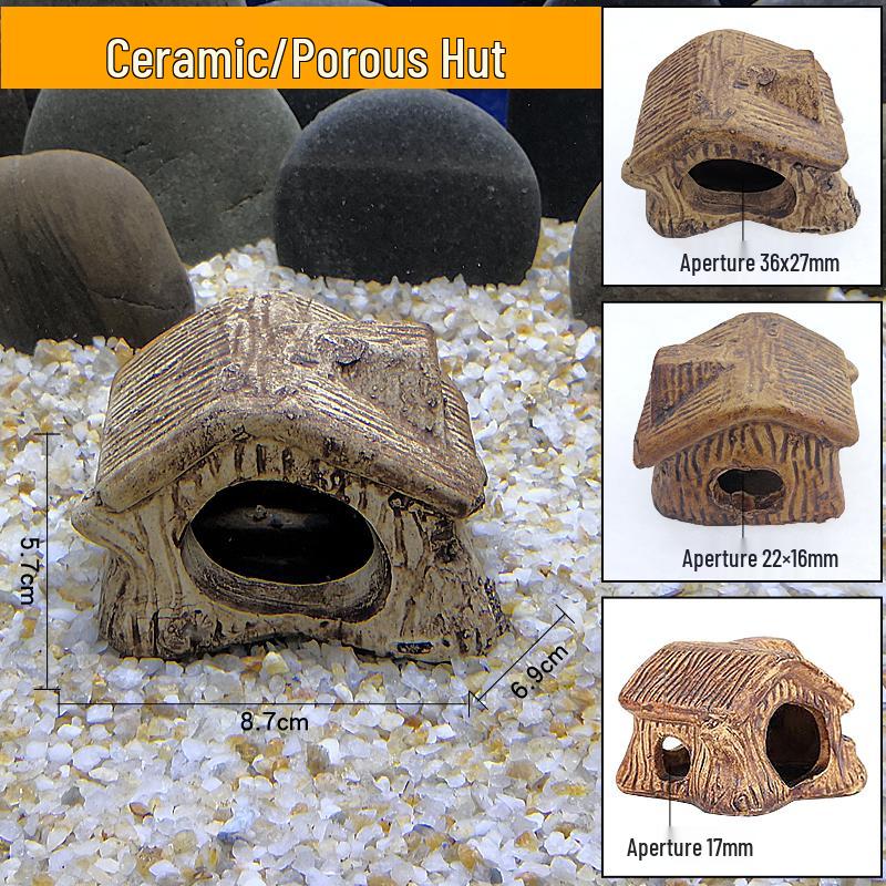 Ceramic Fish Tank Decoration: Shrimp Hiding, Cichlid Breeding, Spawning Nest.