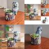 Stylish Owl Planter Elegant Resin Flower Pot For Contemporary Home Dcor